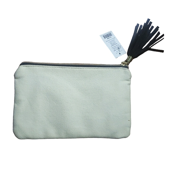 Danielle Creations Inspirational Beautiful Tassel Zip Top Tote Cosmetic Bag NWT - Picture 2 of 16